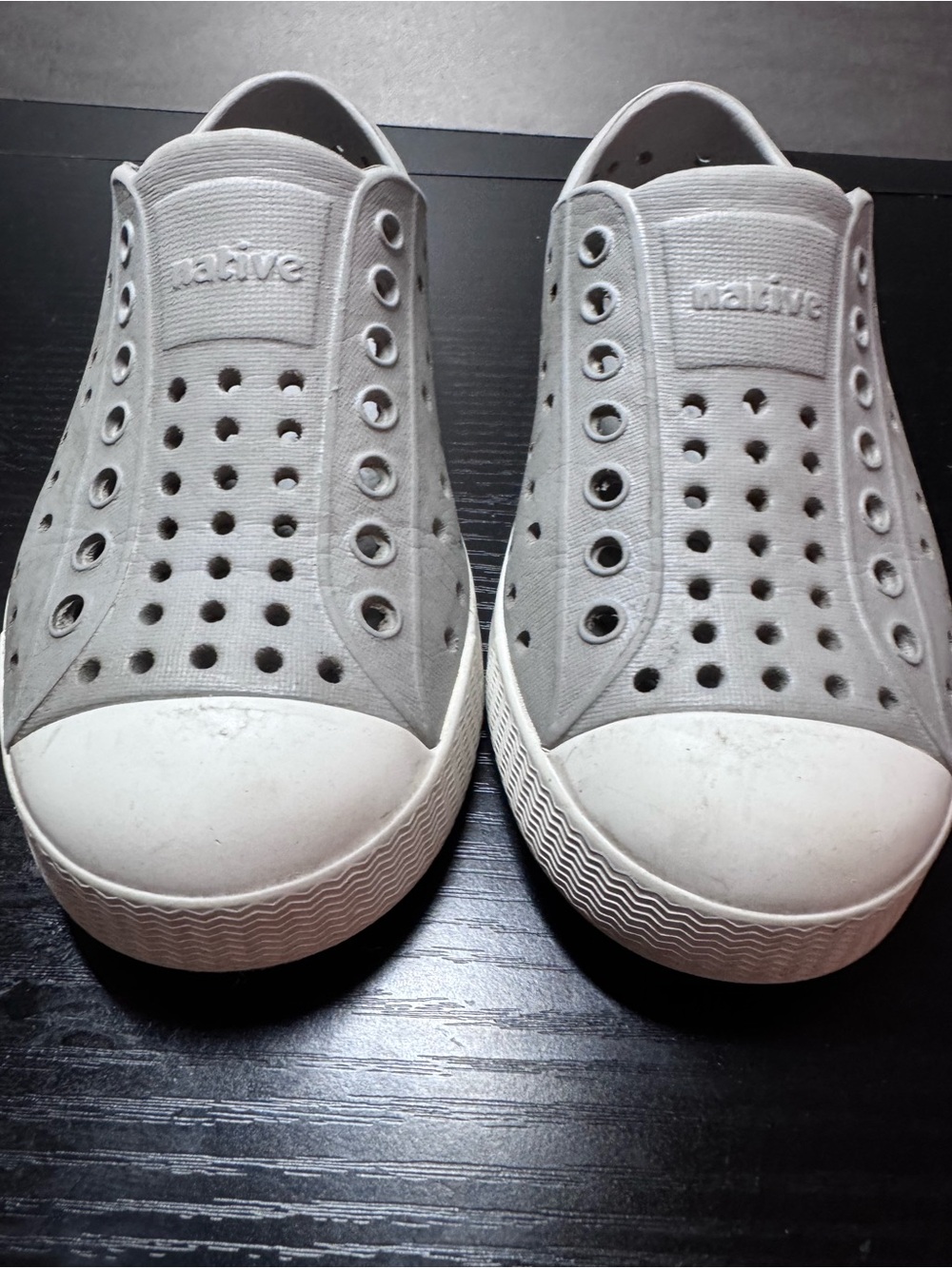 Native Slip-On Loafers — Light Gray